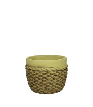 4A Keramiek Rope pot d12*10cm ( x 12 )