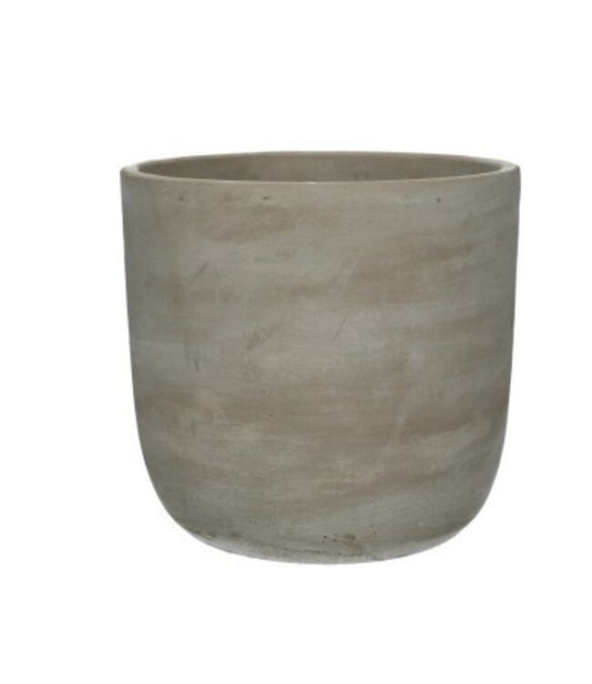 Keramiek Stone rond d17*16cm | Per 8 stuks te bestellen