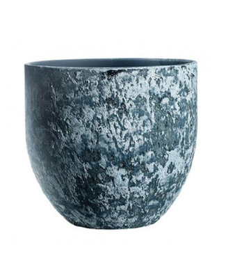 4A Middenblauwe keramiek Sem pot | Diameter 7.5 centimeter | Hoogte 26 centimeter   | Per stuk