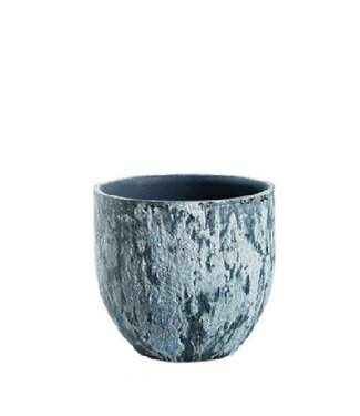 4A Middenblauwe keramiek Sem pot | Diameter 16 centimeter | Hoogte 14 centimeter | Per 6 stuks