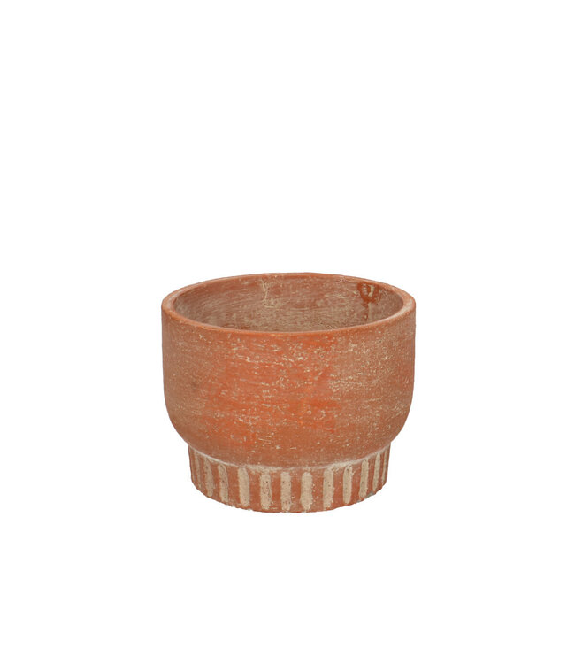 Keramiek Nature pot/voet d12*9cm | Per 12 stuks te bestellen