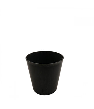 4A Pot de fleurs en mélamine plastique gris | Diamètre 11 centimètres | Hauteur 10,5 centimètres | Par 10 pièces