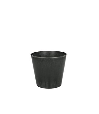 4A Grijze kunststof melamine Bloempot Plantenpot | Diameter 13 centimeter | Hoogte 16.5 centimeter | Per 12 stuks