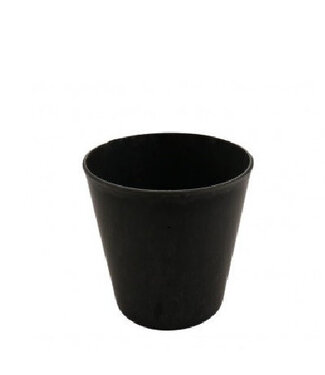 4A Pot de fleurs en mélamine plastique gris | Diamètre 13 centimètres | Hauteur 11,5 centimètres | Par 12 pièces