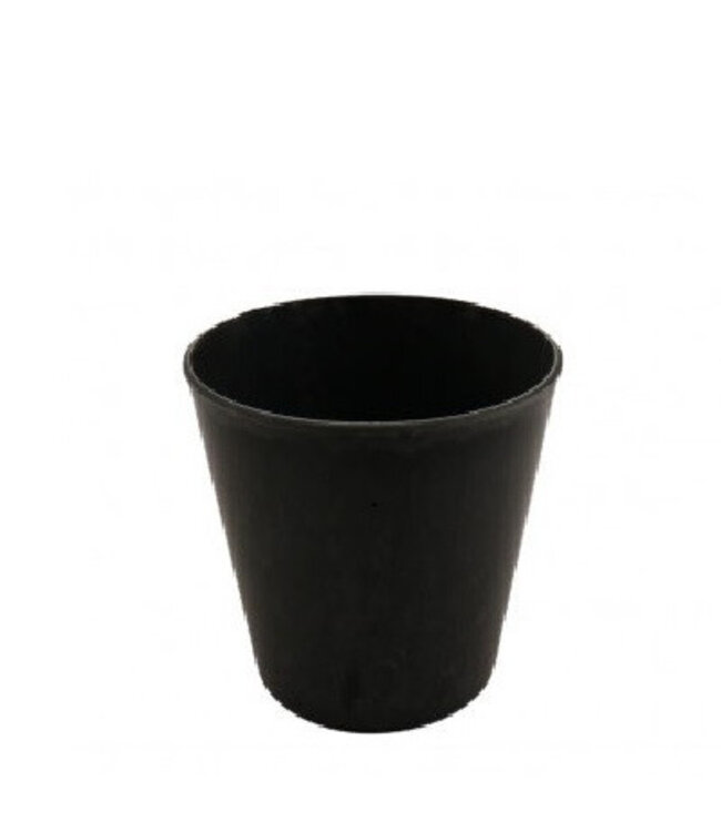 Grey plastic melamine Flower Pot Plant Pot | Diameter 13 centimetres | Height 11.5 centimetres | Available to order per 12 pieces