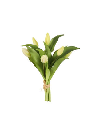 4A Kunstbloemen Tulp boeket 32cm x7  | Per stuk