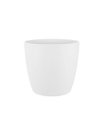 4A Witte kunststof Bloempot Plantenpot Brussel | Diameter 18 centimeter | Hoogte 17 centimeter | Per 6 stuks