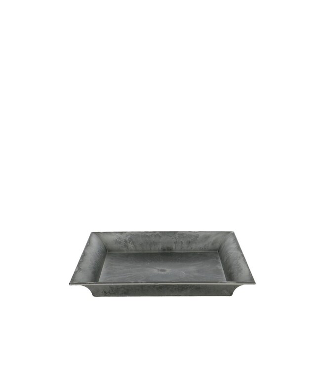 Grijs kunststof melamine schaal bord | Diameter 20 centimeter | Per 12 stuks te bestellen
