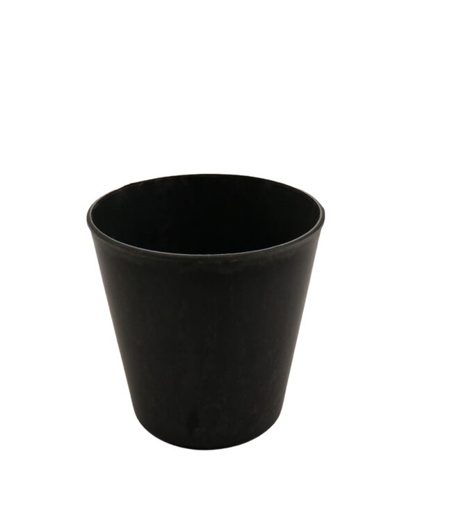 Grey plastic melamine Flower Pot Plant Pot | Diameter 17 centimetres | Height 15 centimetres | Available to order in sets of 12