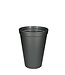 Grijze kunststof vaas | Diameter 20 centimeter | Hoogte 27 centimeter | Inhoud 5 liter | Per stuk te bestellen