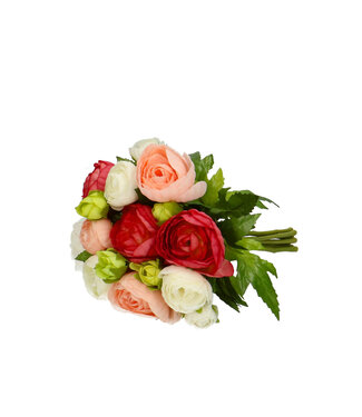 4A Kunstbloemen Ranunculus boeket 20cm ( x 1 )