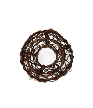 4A Couronne de branches tressée naturelle | Diamètre 24 centimètres | Par pièce