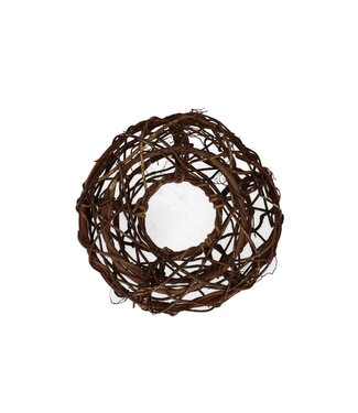 4A Natural braided wreath of branches | Diameter 24 centimetres | Per piece