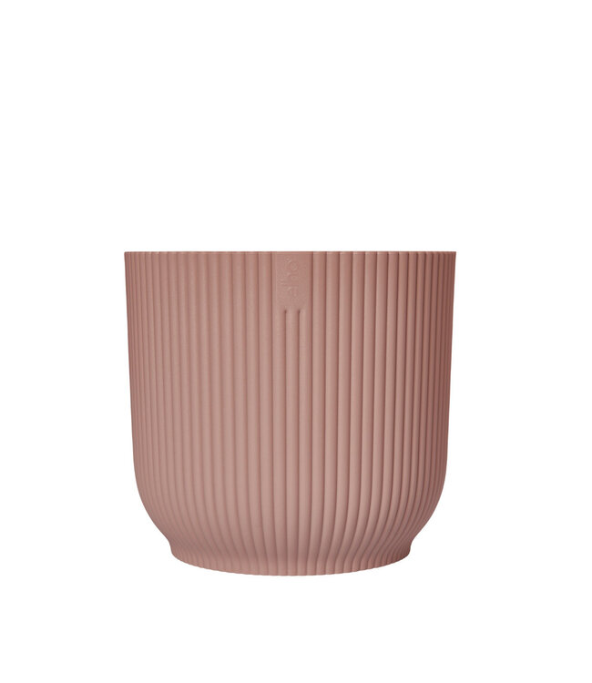 Roze kunststof Vibes pot | Diameter 18 centimeter | Hoogte 17 centimeter | Per 6 stuks te bestellen