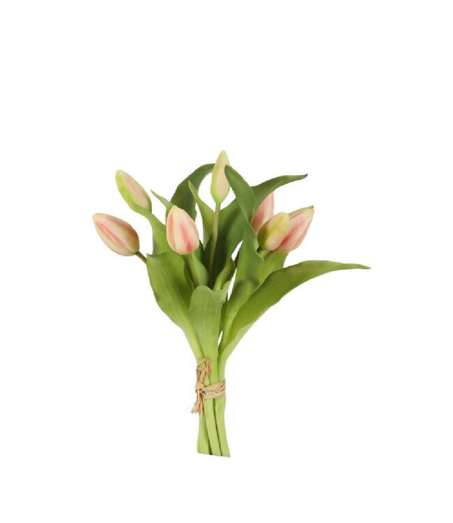 Kunstbloemen Tulp boeket 32cm x7 ( x 1 )