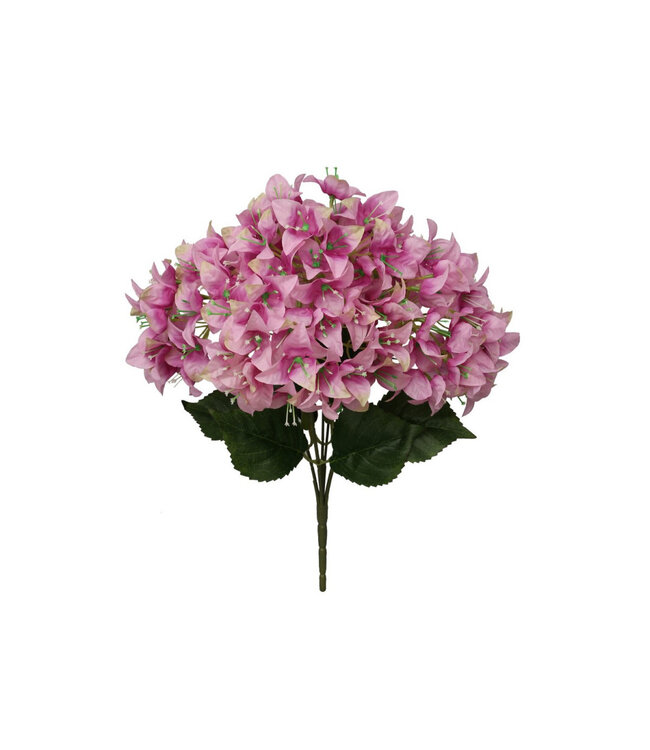 Fliederfarbener Bougainville-Kunstblumenstrauß | Länge 46 Zentimeter | Einzeln bestellen