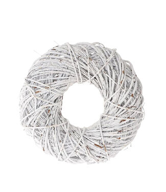 4A Couronne Twister blanche | Diamètre 35 centimètres | Par pièce