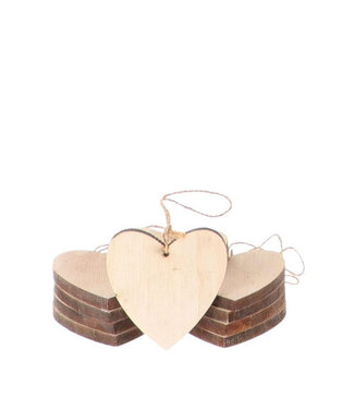 4A Liefde Deco hanger hart  7cm x10 ( x 1 )