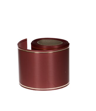 4A Burgunderrotes Satin-Maschinenband | 100 Millimeter breit | Länge 25 Meter | Pro Stück
