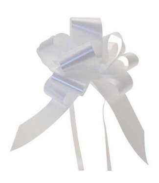 4A White drawstring ribbon | 50 millimetres wide | 20 per pack | Per piece