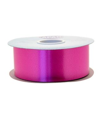4A Fuchsiafarbenes Poly-Satin-Band | 50 Millimeter breit | Länge 91 Meter | Pro Stück