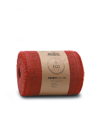 4A Rotes Juteband | Breite 150 Millimeter | Länge 10 Meter | Pro Stück