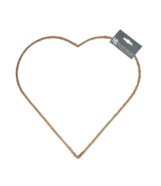 4A Natural metal heart | Diameter 35 centimetres | Per 10 pieces