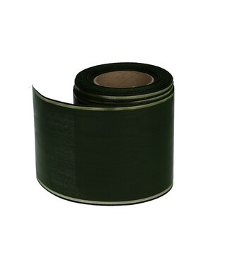 4A Donkergroen Moireband lint | 100 millimeter breed | Lengte 25 meter   | Per stuk