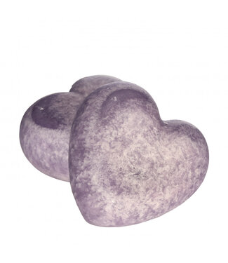 4A Lilac coloured wedding lavender aroma heart | Diameter 4.5 centimetres | Height 2 centimetres | Per 18 pieces