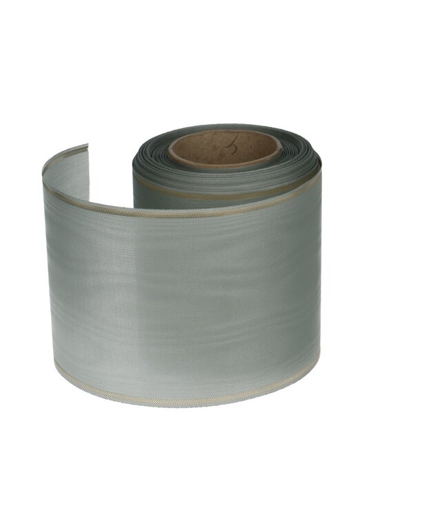 Grijs Moireband lint | 100 millimeter breed | Lengte 25 meter   | Per stuk te bestellen