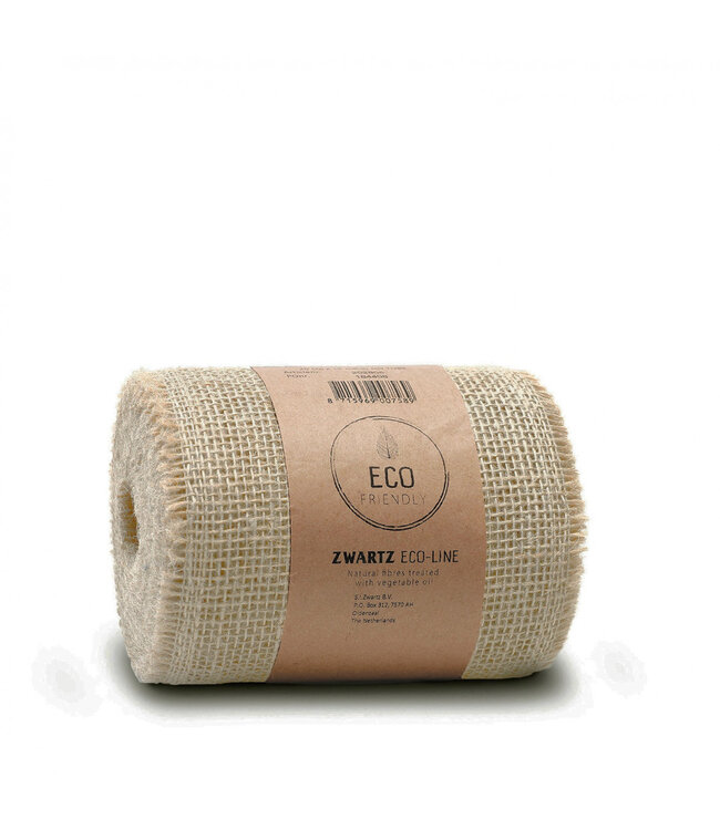 Beige jute lint | Breedte 150 millimeter | Lengte 10 meter   | Per stuk te bestellen