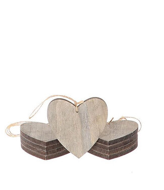 4A Liefde Deco hanger hart  7cm x10 ( x 1 )