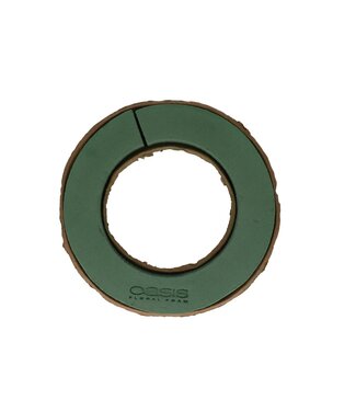 4A Groen Oasis biologisch afbreekbaar steekschuim Biolit ring | Diameter 24 centimeter | Hoogte 4.5 centimeter | Per 4 stuks
