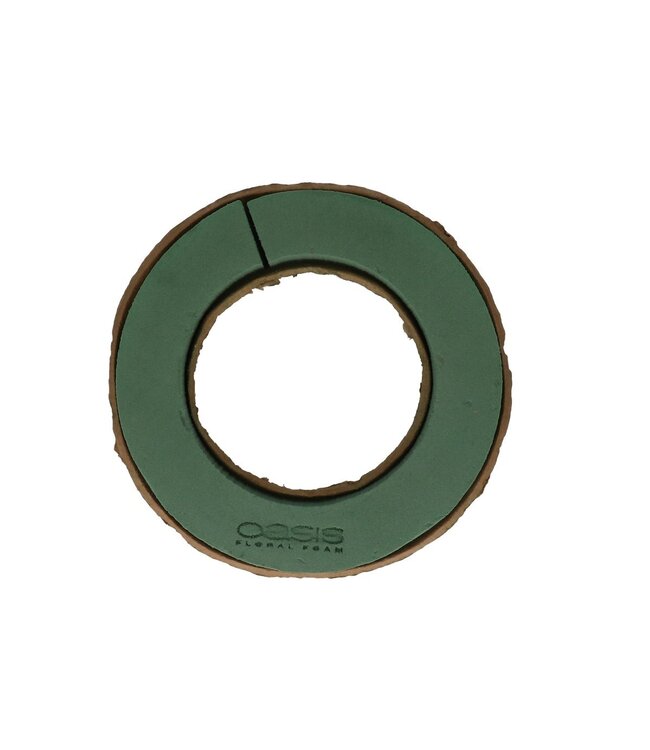 Green Oasis biologisch abbaubarer Blumenschaum Biolit-Ring | Durchmesser 24 Zentimeter | Höhe 4,5 Zentimeter | Bestellt per 4 Stück