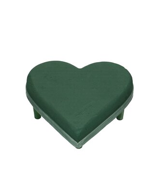 4A Groen Oasis Ideal Maxlife Ecobase steekschuim hart | Afmetingen 29 x 30 x 4.5 centimeter | Per 2 stuks