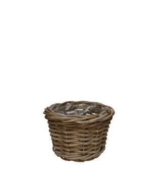 4A Mandwerk rotan Pot d24*17cm ( x 1 )