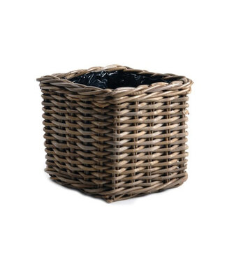 4A Mandwerk rotan Pot vk d18*14cm ( x 1 )