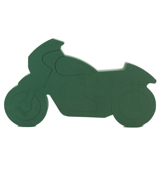 Green Oasis Bioline floral foam motorcycle | Dimensions 46 x 76 x 5 centimetres | Available to order individually