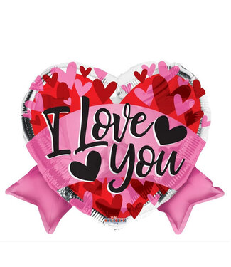 4A Moederdag Ballon I Love You Heart 45cm | Per 10 stuks