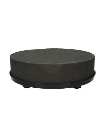 4A Oasis noir Eychenne coussin floral en mousse | Diamètre 28cm | Par 2 pièces