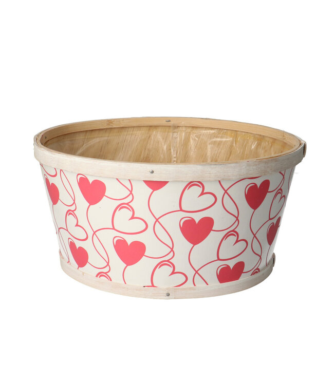 Moederdag Hout Hearts bak d22*11cm | Per 10 stuks te bestellen