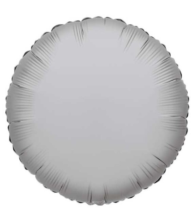Ballon rond en aluminium de couleur argentée | Hauteur 45 centimètres | Commande par 10 ballons