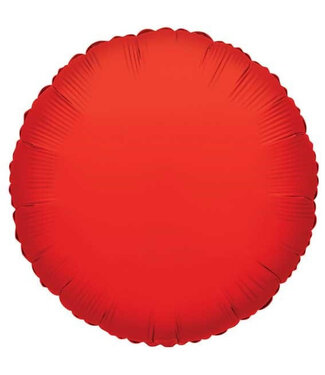 4A Rode ronde folie ballon | Hoogte 45 centimeter | Per 10 stuks