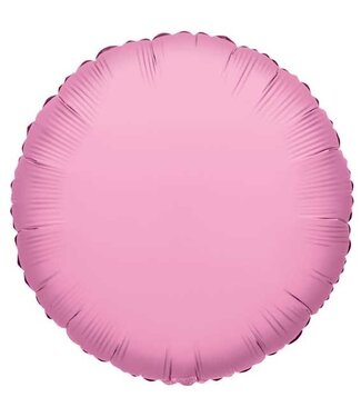 4A Rosa runder Folienballon | Höhe 45 Zentimeter | Pro 10 Stück