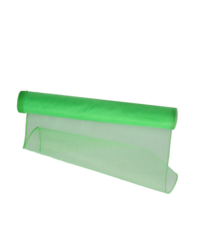 Appelgroen textiel Organza | Breedte 40 centimeter | Lengte 9 meter | Per stuk te bestellen