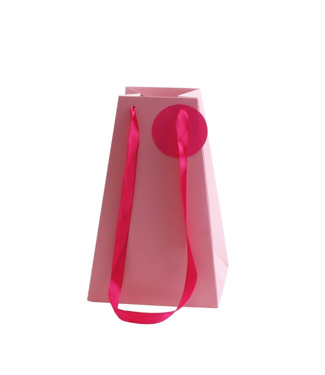 Roze tassen Bano | Afmeting 10 x 17 x 27 centimeter | Per 10 stuks te bestellen