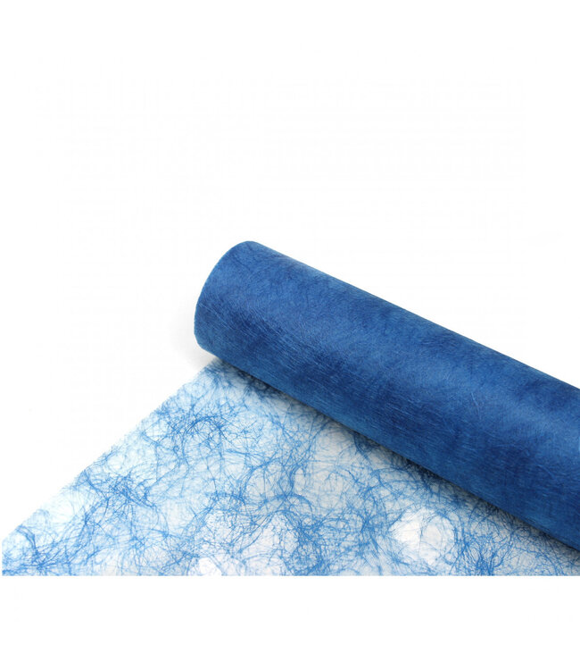 Mittelblaues Faserleinen | 60 Zentimeter Breite | Länge 25 Meter | Stückbestellung