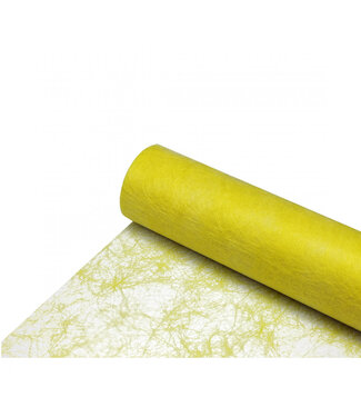 4A Geel fibre linnen | 60 centimeter breed | Lengte 25 meter | Per stuk