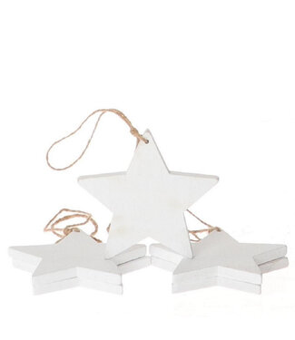 4A Kerst Deco hanger ster 25cm x5 | Per stuk