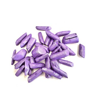 QC Tumbled wood 700gr in poly Pearl Purple | Per 4 stuks